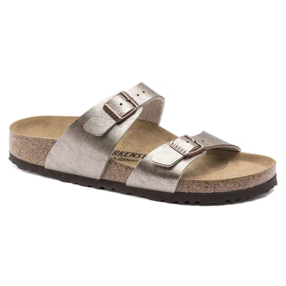 BIRKENSTOCK Sydney BS Graceful Taupe Sandal Slip In Leather Size 6 Unisex NEW - Picture 14 of 15